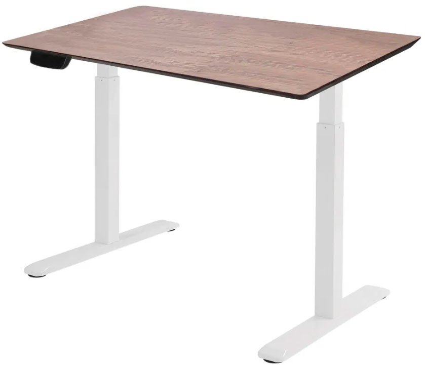 

Стол для работы стоя ErgoSmart Wooden Electric Desk Prime 1300х750х27 мм (скошенный край, дуб мореный/белый)