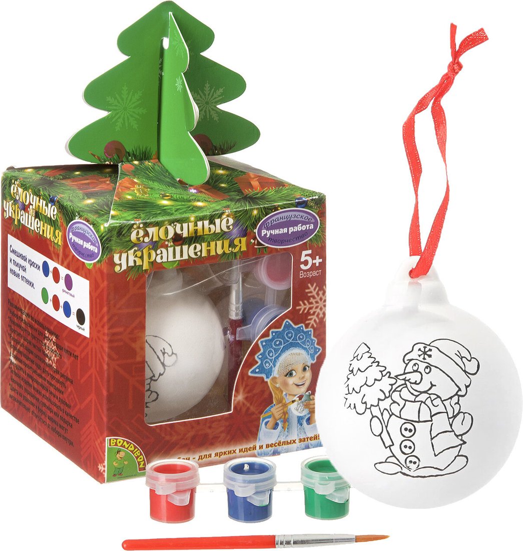 

Набор для создания поделок/игрушек Bondibon Елочные украшения ВВ1565
