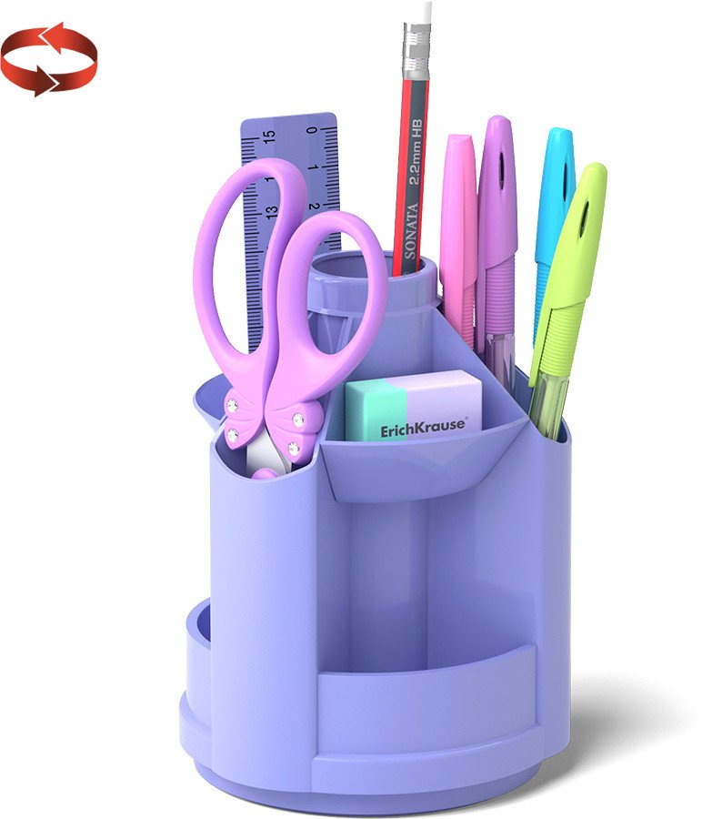 

Органайзер настольный Erich Krause Mini Desk, Pastel 53232 (фиолетовый)