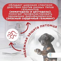 Таблетки от блох и клещей Apicenna Гельмимакс-4 для щенков и собак мелких пород (2 таблетки)