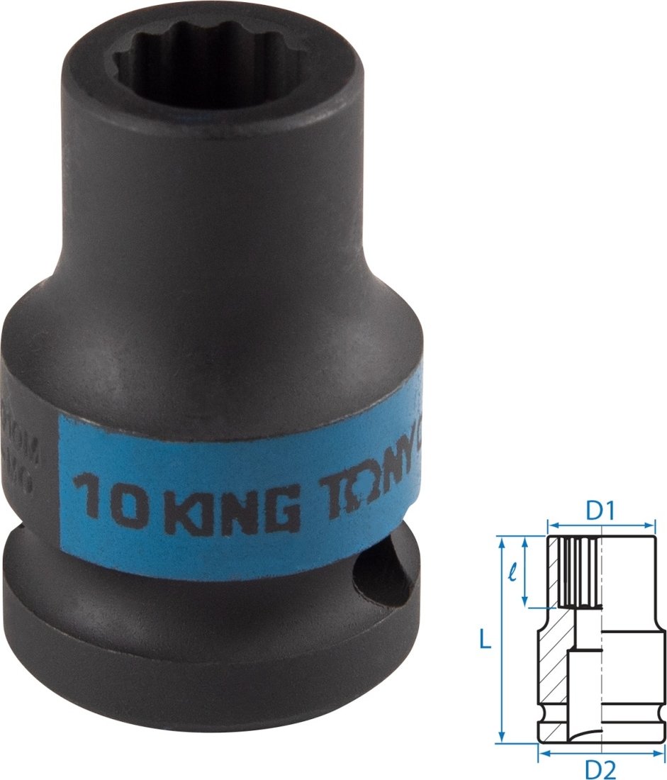 

Головка слесарная King Tony 453010M