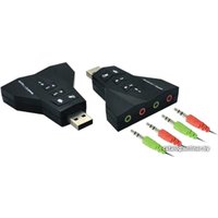 USB аудиоадаптер USBTOP USB2.0 3D 2.1/7.1 Dual в Бресте