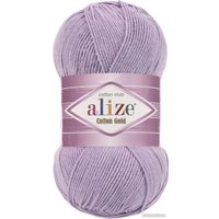 Пряжа для вязания Alize Cotton Gold 166 (330 м, светлая сирень)