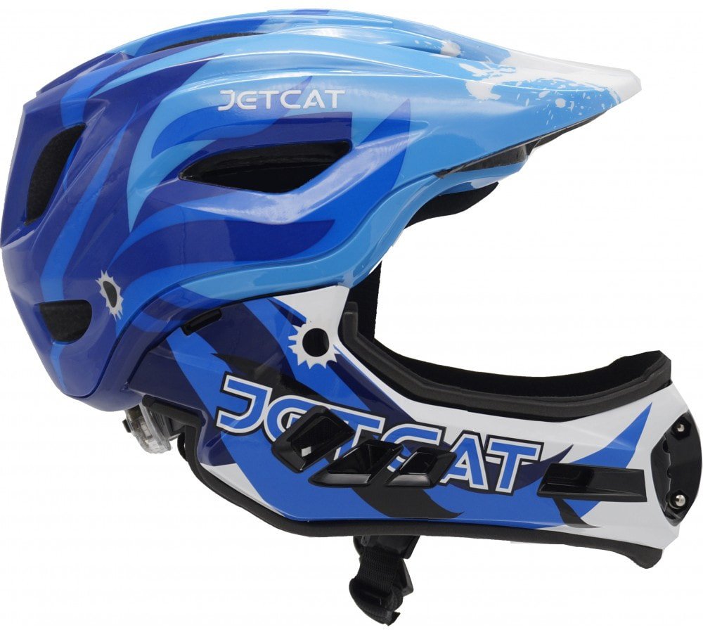 

Cпортивный шлем JetCat Fullface Raptor SE (р. 48-53, blue/white)