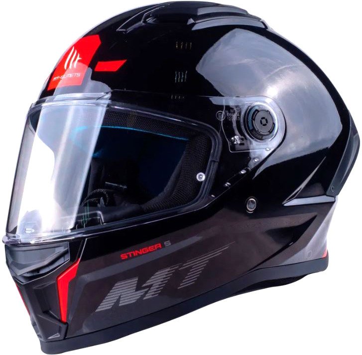 

Мотошлем MT Helmets Stinger 2 Solid (XL, глянцевый черный)