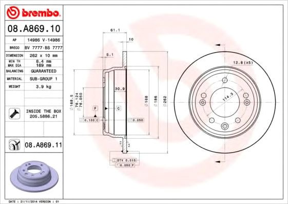 

Brembo 08A86910