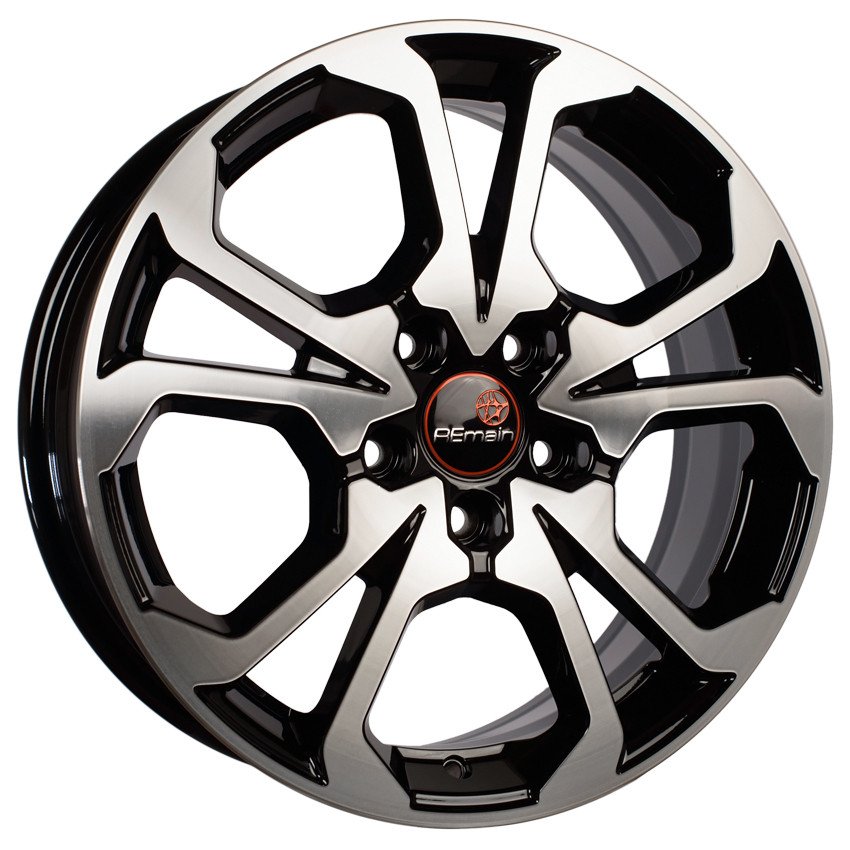 

Литые диски Vector R242 17x6.5" 5x114.3мм DIA 66.6мм ET 37мм черный с проточкой
