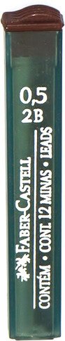 

Набор грифелей для карандаша Faber Castell Polymer 2B 521502 (12 шт)