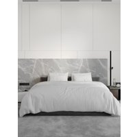 2-спальный комплект постельного белья Loon Emily (2-спальный, наволочка 50x70, белый)