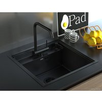 Кухонная мойка ARFEKA AF 520*490 + AF FSS304 + ZP DS BLACK PVD NANO