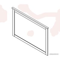 Зеркало Black Red White Loft LUS/90 (дуб вотан/черный)