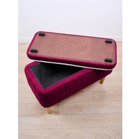 Банкетка MONOFIX Амма с ящиком (винный №63)