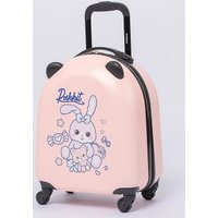 Чемодан-спиннер Ecotope Заяц 324-E-1-16-PNK (розовый)