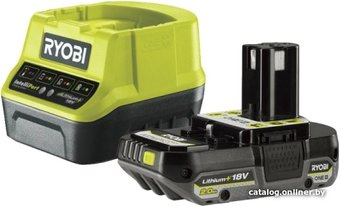 Аккумулятор с зарядным устройством Ryobi RC18120-120C 5133005090 (18В/2.0 Ah + 18В)