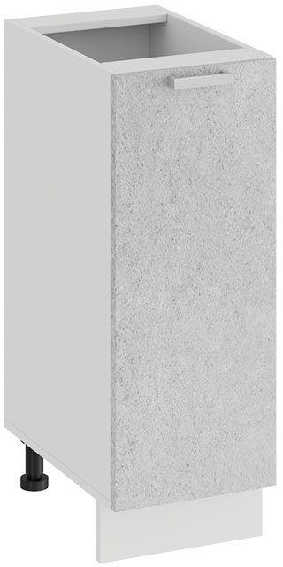 

Шкаф напольный Трия Гранита 1Н3 (белый/бетон снежный)