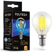 Светодиодная лампочка Voltega Crystal Globe 6W 3000K E14