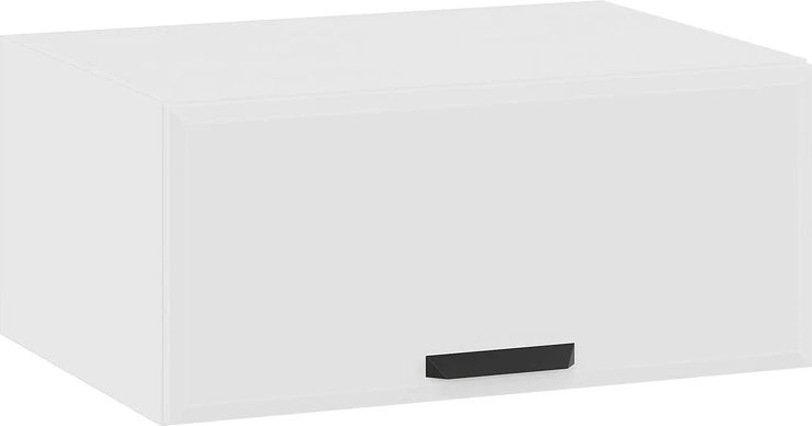 

Шкаф навесной Трия Тиана 1В8Г с одной откидной дверью (белый/белый супермат)