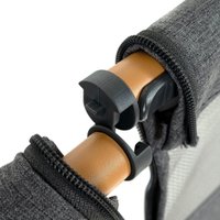 Приставная детская кроватка Pituso Flora OD-B12 (темно-серый)