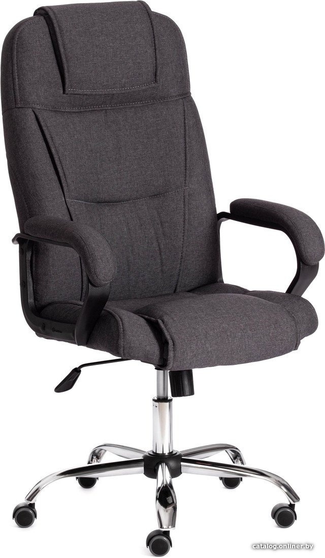 Офисное кресло TetChair Bergamo (ткань, хром 22/темно-серый F68)