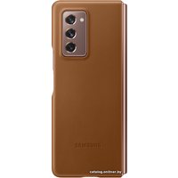 Чехол для телефона Samsung Leather Cover для Samsung Galaxy Z Fold2 (коричневый)