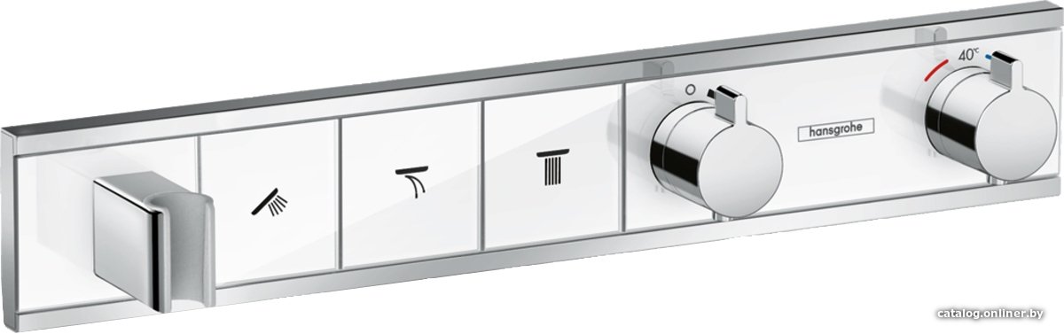 Смеситель Hansgrohe RainSelect 15356400 (белый/хром)