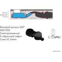 Трап/канал Berges Wasserhaus B1 Keramik 600 091117 (хром глянец)