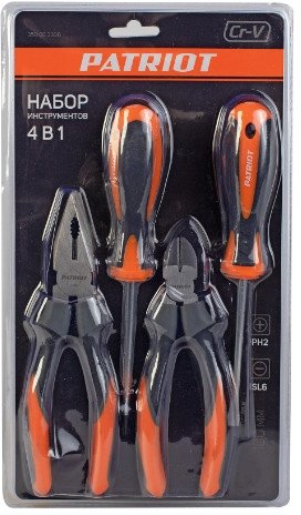 Набор отверток Patriot SPS-4 (4 предмета)