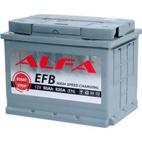 Автомобильный аккумулятор ALFA EFB 60 R (60 А·ч) в Могилеве