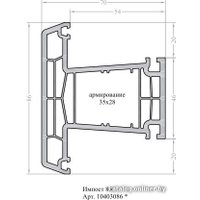 Окно ПВХ Brusbox 70-6 2070x2170 СП1