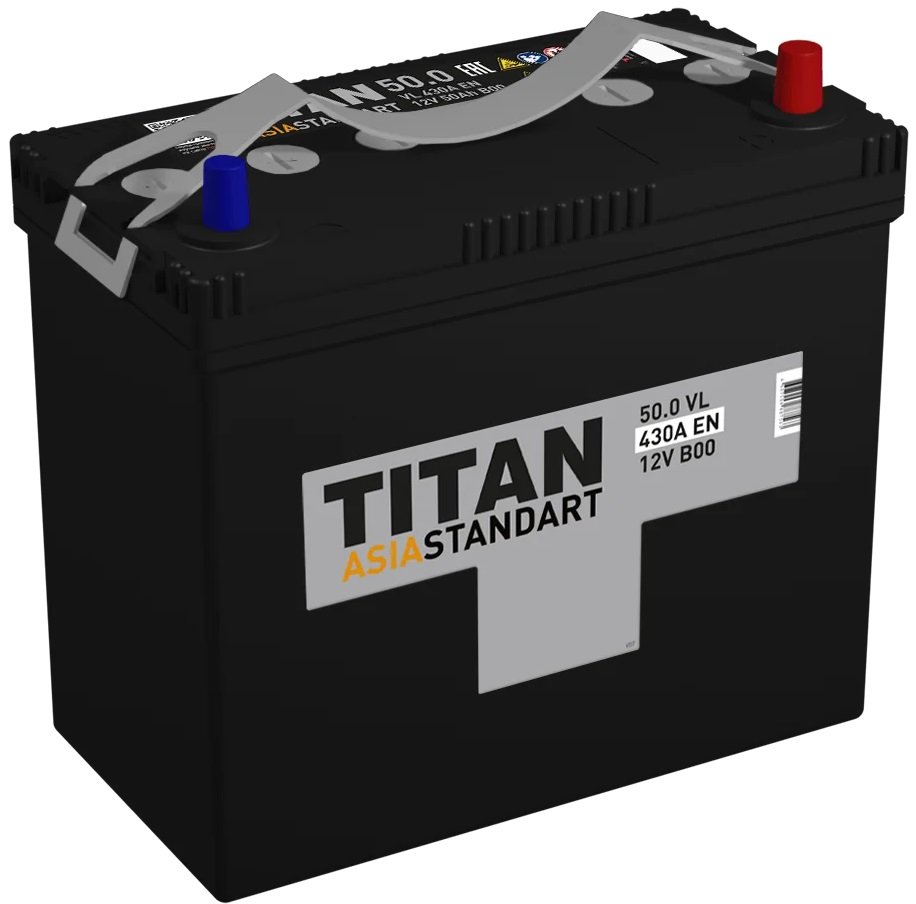 

Автомобильный аккумулятор Titan Asia Standart R+ (50 А·ч)