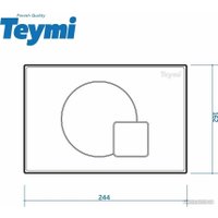 Панель смыва Teymi Ellie T70022CH (хром глянцевый)