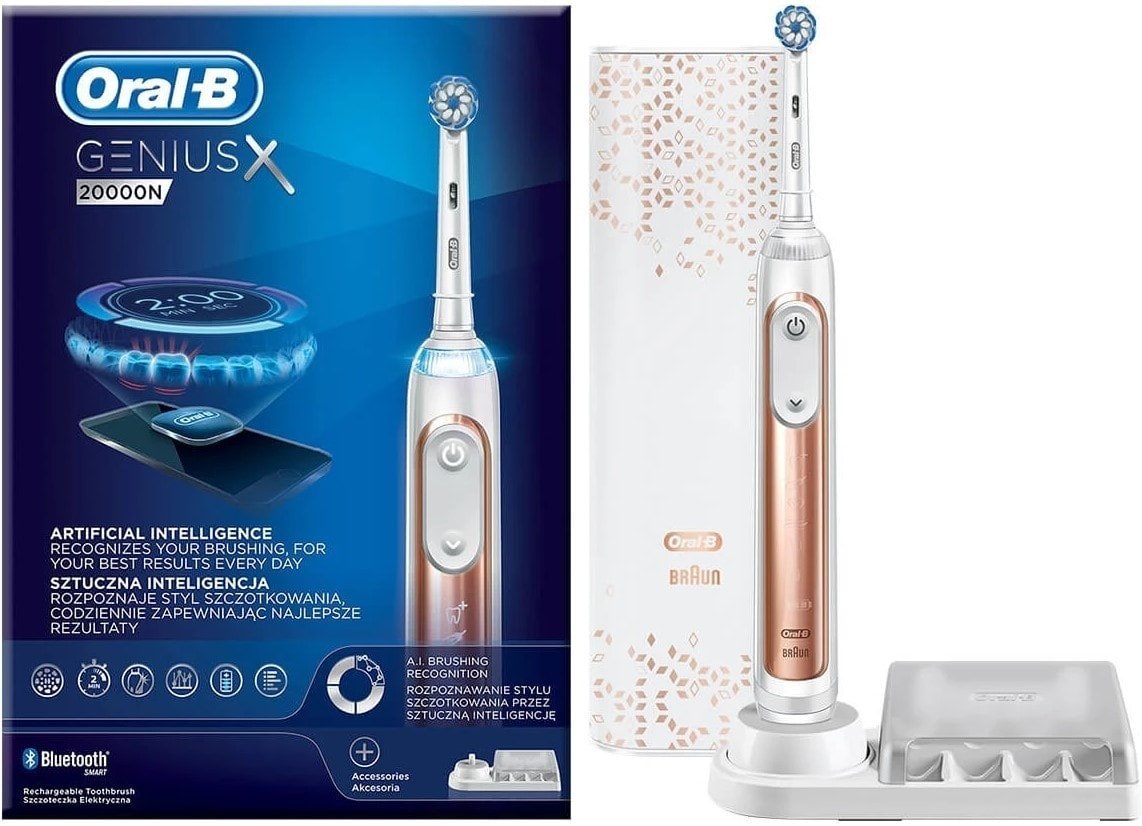 

Электрическая зубная щетка Oral-B Genius X 20000N D706.515.6X (золотистый)