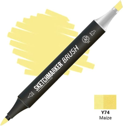 

Маркер художественный Sketchmarker Brush Двусторонний Y74 SMB-Y74 (кукуруза)