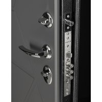Металлическая дверь Guard Термо MG75 97х205 правая (черное серебро/серый)