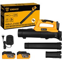 Ручная воздуходувка Deko DKBL21 SET 063-4361 2023 (с 2-мя АКБ)