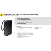 Внешний аккумулятор Baseus EnerFill FC51 Bipow2 Pro Power Bank 20000mAh (черный)