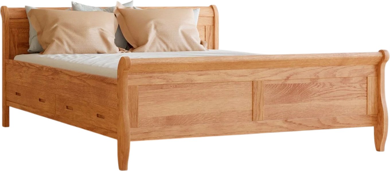 Кровать Диприз Мелания 180x200 Д.83312.1 (дуб/дуб масло)