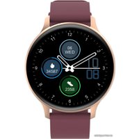 Умные часы Canyon Badian SW-68 (золотистый/бордовый)