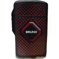 Зажигалка Bruno Jet Rubberized (графика, змеиная кожа, черный/красный)