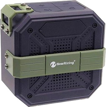 Беспроводная колонка NewRixing NR-103 (черный/зеленый)