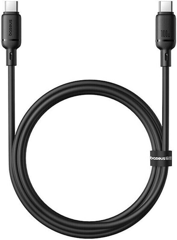Кабель Baseus Silky Series Fast Charging Cable 100W USB Type-C - USB Type-C (1 м, черный)