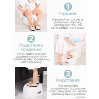 Детский горшок Bubago Tempo (голубой)