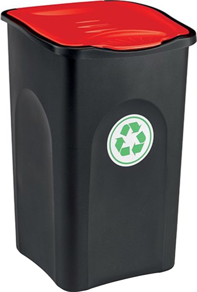 

Контейнер для мусора Stefanplast 70653 (черный/красный)