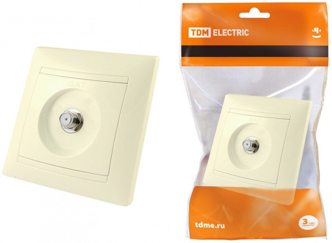 

Розетка телевизионная TDM Electric Лама SQ1815-0121