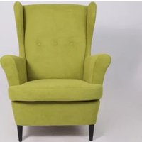 Интерьерное кресло Делком40 Prince (Green зеленый/черные опоры)