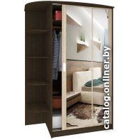 Шкаф-купе Кортекс-мебель Лагуна ШК04-02 левая консоль (венге/дуб сонома)