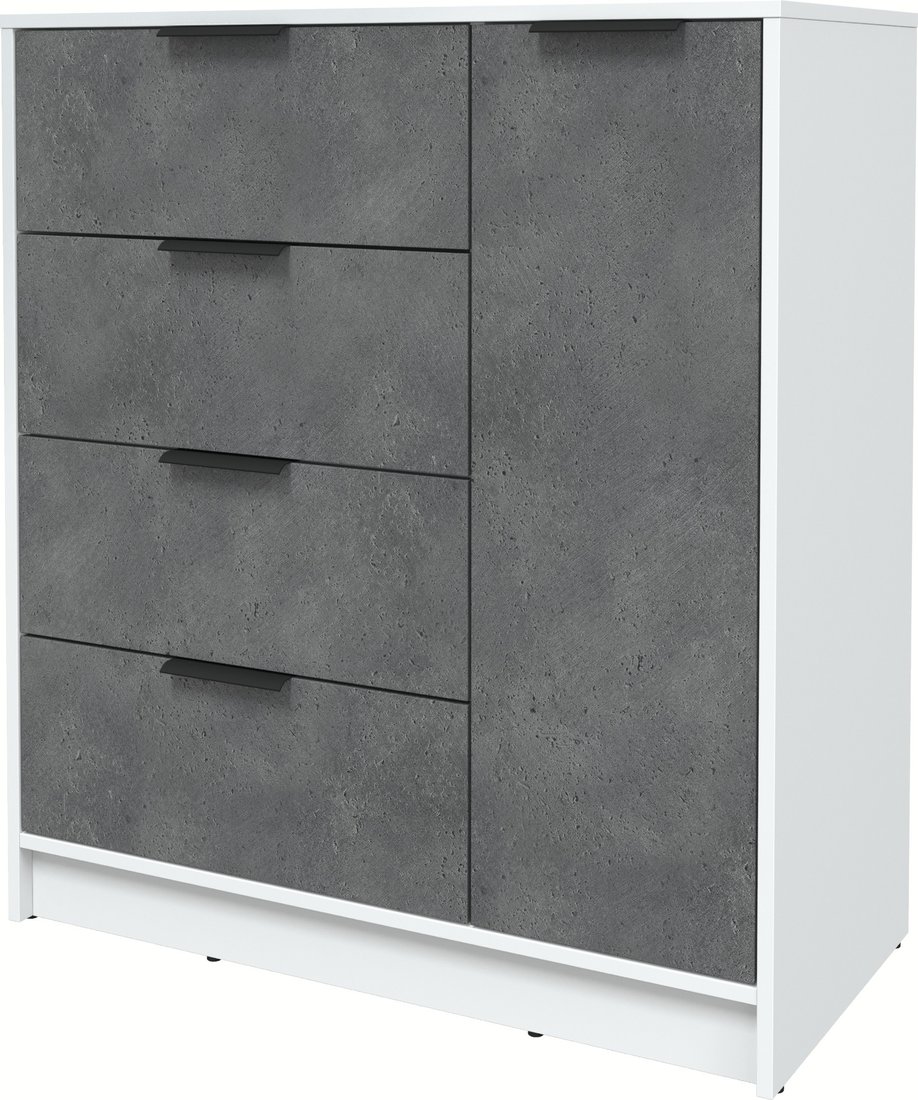 

Тумба Интерлиния Концепт КТ-Т90 (бетон портленд/белый платинум)