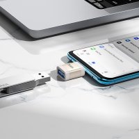 Адаптер Hoco UA31C USB Type-A - USB Type-C (белый)