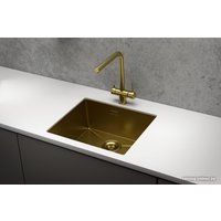 Кухонная мойка Granula GR-5445U (золото сатин)