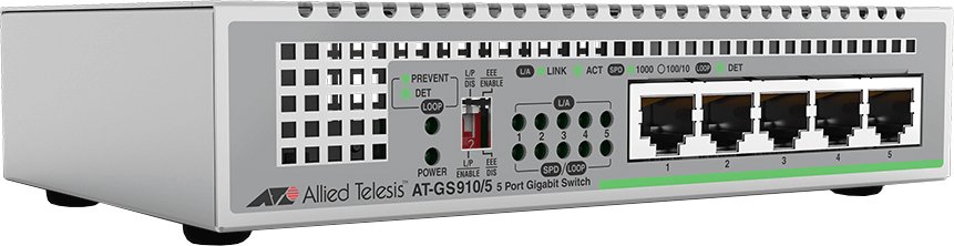 

Неуправляемый коммутатор Allied Telesis AT-GS910/5E